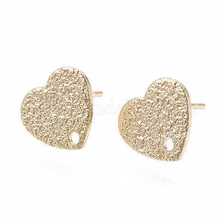 Brass Stud Earring Findings X-KK-N186-56-1