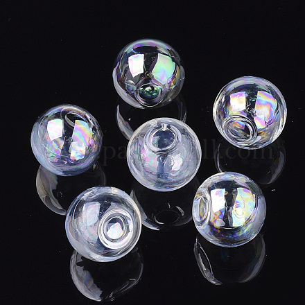 Bouteilles rondes de boule de globe en verre soufflé à la main X-BLOW-R002-14mm-AB-1