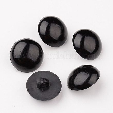 Half Round Dome Resin Shank Buttons BUTT-L007-01-20mm-1