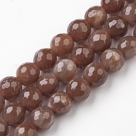 Chapelets de perles de sunstone naturelles G-G945-11-8mm-1