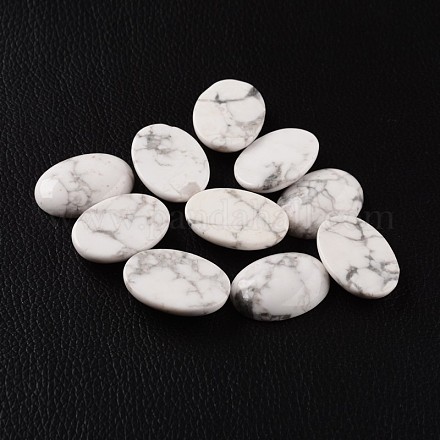 Ovales cabochons howlite synthétiques G-I171-22x30mm-06-1