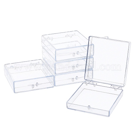 Recipientes de cuentas de plástico transparente craspire CON-CP0001-001-1