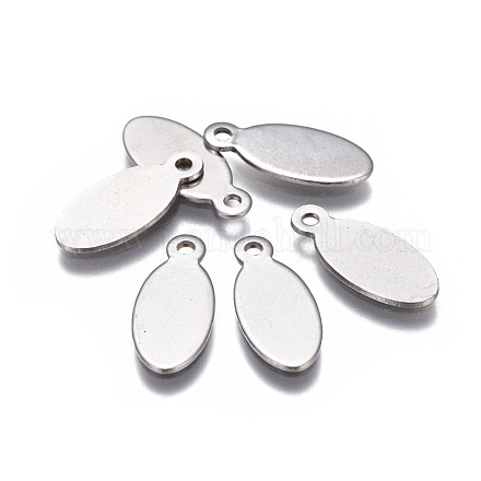 201 Stainless Steel Stamping Blank Tag Pendants STAS-F207-29P-1