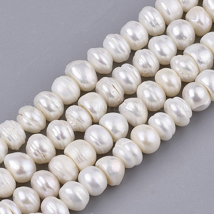 Fili di perle di perle d'acqua dolce coltivate naturali PEAR-Q015-031B-01-1