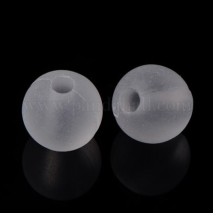 Round Transparent Acrylic Beads PL582-1