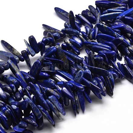 Lapis-lazuli naturelles pépites perles brins G-E271-49-1