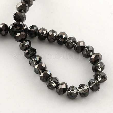 Brins de perles de verre rondelles à facettes transparentes EGLA-S097-2mm-06-1