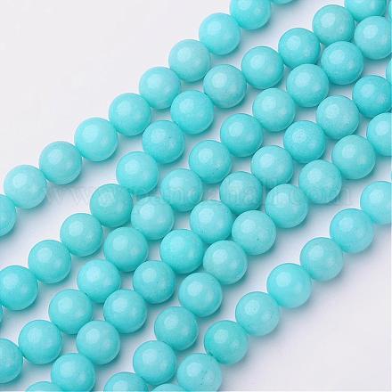 Chapelets de perles en jade Mashan naturel G-K151-10mm-42-1