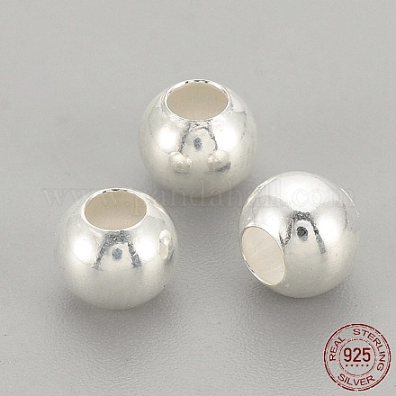 Perles 925 en argent sterling X-STER-S002-12-5mm-1