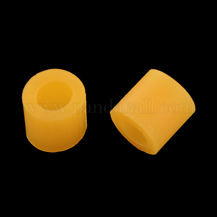 ミニフューズビーズアイロンビーズ  チューブ  ゴールド  3~3.3x2.5~2.6mm  約40000個/500g DIY-R013-2.5mm-A14-1