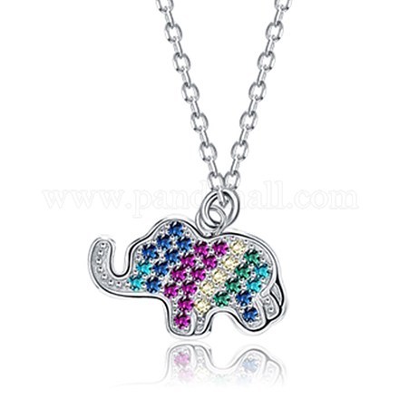 925 Sterling Silver Pendant Necklaces NJEW-BB35674-P-1