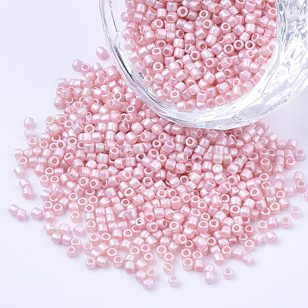 Pearlized Cylinder Seed Beads SEED-Q036-02A-E09-1