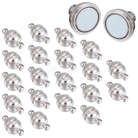 Messing-Magnetverschlüsse mit Schlaufen&nbsp;KK-YW0001-17A-A-1