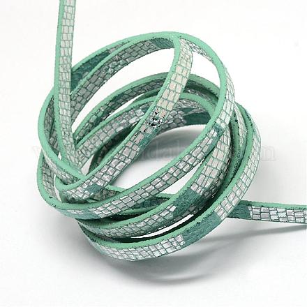 Silver Plated Imitation Leather Cords LC-R010-03A-1