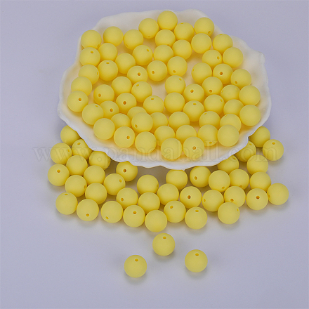 Perles focales rondes en silicone SI-JX0046A-91-1