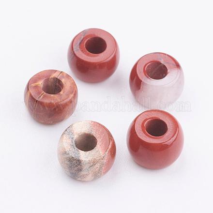 Perles de jaspe rouge naturelle G-K216-04D-1