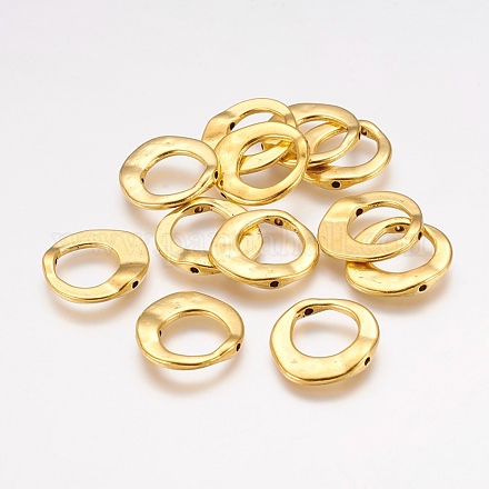 Telai di perline ad anello irregolari in lega di stile tibetano X-GLF10246Y-NF-1