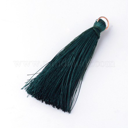 Nylon Thread Tassel Pendants Decoration FIND-Q065-3.5cm-A05-1