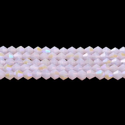 Chapelets de perles en verre électroplaqué d'imitation jade X-GLAA-F029-J4mm-D02-1