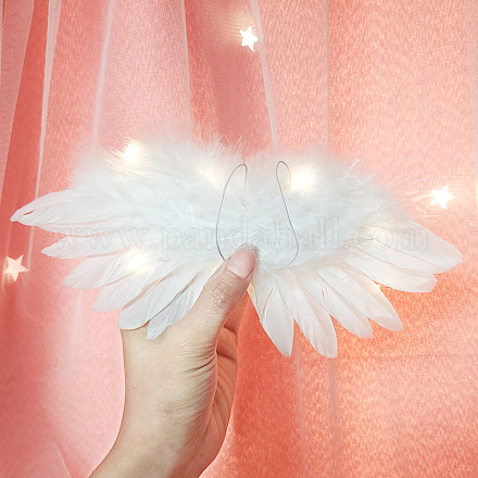Мини-кукла с крыльями ангела и перьями WG72986-03-1