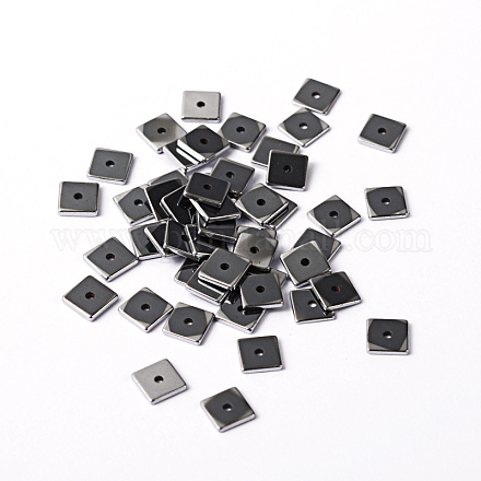 Electroplate Non-magnetic Synthetic Hematite Beads X-G-J224-08-1