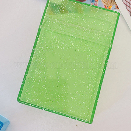 Fotokarten-Aufbewahrungsboxen aus PVC-Glitter ZXFQ-PW0001-123E-1