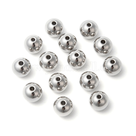 304 Stainless Steel Solid Beads STAS-G011-2-1
