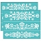 OLYCRAFT 2Pcs 11x8.6 Inch Self-Adhesive Silk Screen Printing Stencil Plants Pattern Mesh Transfers Stencil Folk Decorative Silk Screen Stencil for Painting on Wood DIY T-Shirt Fabric