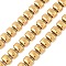 304 Stainless Steel Rectangle Link Chains, Soldered, with Spool, Golden, 5x8x4mm, about 16.40 Feet(5m)/Roll