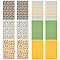 Sunflower Pattern PU Leather Fabric Sheet, Rectangle, for Garment Accessories, Mixed Color, 33x20x0.1cm, 6 sheet/set
