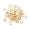 304 Stainless Steel Open Jump Rings, Oval, Real 18K Gold Plated, 3x2.5x0.3mm, Inner Diameter: 2x1mm
