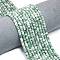 Natural Green Spot Jasper Beads Strands, Frosted, Disc Beads, Heishi Beads, 4~4.5x2~2.5mm, Hole: 1mm, about 155~157pcs/strand, 15.24 inch(38.7cm)