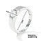 Fashionable Unisex Brass Micro Pave Clear Cubic Zirconia Solitaire Ring, Adjustable Rings, Platinum, Inner Diameter: 18mm