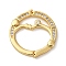 Flat Round Brass Micro Pave Cubic Zirconia Twister Clasps, Long-Lasting Plated, Cadmium Free & Lead Free, Rack Plating, Real 18K Gold Plated, 20.5x19x2mm