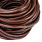 3mm Saddle Brown Color Cowhide Leather Beading Cords, DIY Jewelry Making Material for Leather Wrap Bracelets
