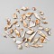 44Pcs Opaque Acrylic Pendants, Imitation Shell, Shell Shape, Sandy Brown, 18~68x11~30x5~8mm, Hole: 1~2mm