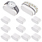 Imitation Leather Bracelet Watch Pillow Jewelry Displays, White, 7.4x4.2x3.75cm, Diameter: 195mm