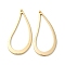 Brass Pendants, Teardrop, Hollow, Real 18K Gold Plated, 29x14x1mm, Hole: 0.9mm