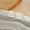 925 Sterling Silver Stud Earrings, Silver, Gemini, 10x10mm