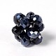 Faceted Flower Glass Beads GLAA-JF-6MM-27L-1