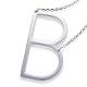 304 Stainless Steel Pendant Necklaces STAS-D162-12B-1