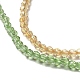 Fili di perle di vetro di colore sfumato trasparente GLAA-H021-01A-15-3