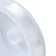 透明な弾性クリスタルスレッド  伸縮性のあるストリングビーズコード  ビーズジュエリー作り  ラウンド  透明  0.7mm  約9.29ヤード（8.5m）/ロール EW-YW0001-02-0.7-2