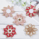 Gorgecraft 12 pièces de fleurs en toile de jute naturelles faites à la main DIY-GF0006-35-5