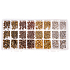 PandaHall Elite 720pcs 6 Styles 4 Colors Tibetan Alloy Spacer Beads Jewelry Findings Accessories for Bracelet Necklace Jewelry Making TIBEB-PH0004-22-1