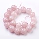 Chapelets de perles en quartz rose naturel G-J376-62-20mm-2