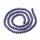Umweltfreundliche runde Perlenstränge aus gefärbtem Glasperlen X-HY-A002-4mm-RB079N-3
