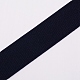超幅広の厚手の平らなゴムバンド  ウェビング衣類縫製アクセサリー  ミッドナイトブルー  30mm X1-EC-WH0016-A-S031-1