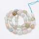 Chapelets de perles en morganite naturelle G-S279-17-2
