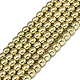 Electroplate Non-magnetic Synthetic Hematite Beads Strands G-S352-52A-01-1